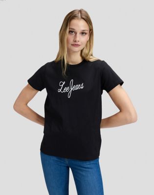 Lee Jeans Regular Tee in Black