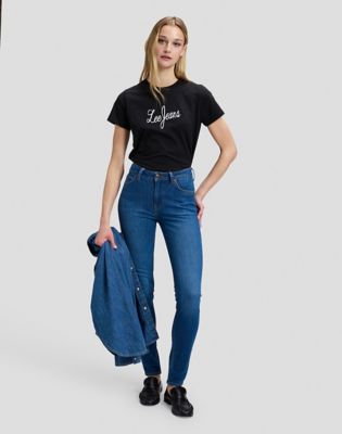 Lee Jeans Regular Tee in Black