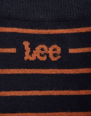 3-Pack Socks in Navy Acorn Blue Stripes
