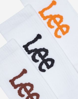 3-Pack Sports Socks in White, Rivet Navy & Squash alternative view 5
