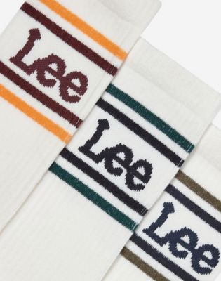 3-Pack Sports Socks in White alternative view 5