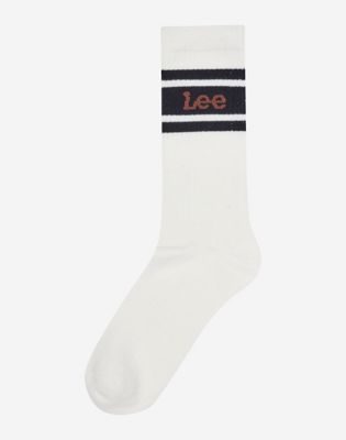 Lee 3-Pack Sports Socks Ecru Grey Marl Rivet Navy, Lee