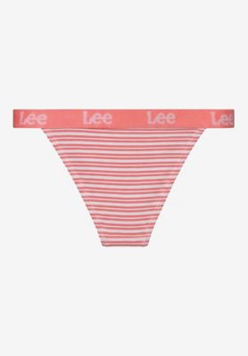3-Pack Tanga Briefs in Pink, Stripe & Grey alternative view
