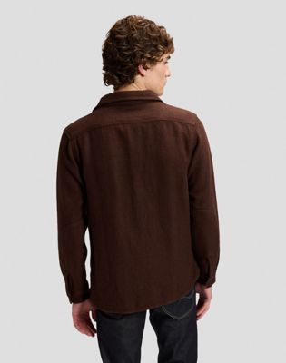101 Heritage Workwear Relaxed Shirt in Brown Jaspe