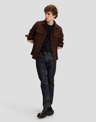 101 Heritage Workwear Relaxed Shirt in Brown Jaspe