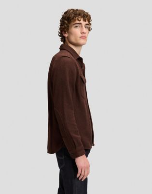 101 Heritage Workwear Relaxed Shirt in Brown Jaspe