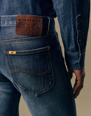 Gold Slim Straight Jean in Gold Sunday