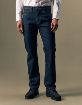 Gold Regular Straight Jean in Pure Gold