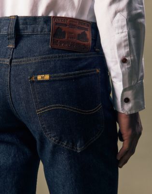 Gold Regular Straight Jean in Pure Gold