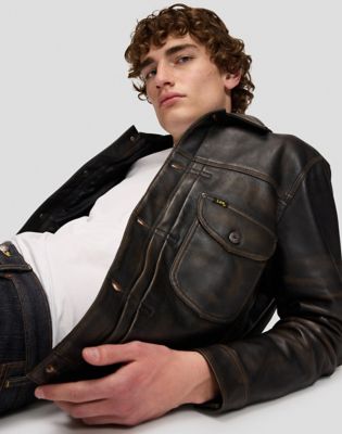 101 Relaxed Lined Cowboy Jacket in Chocolate Noir