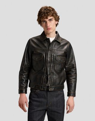 101 Relaxed Lined Cowboy Jacket in Chocolate Noir