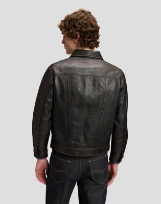 101 Relaxed Lined Cowboy Jacket in Chocolate Noir