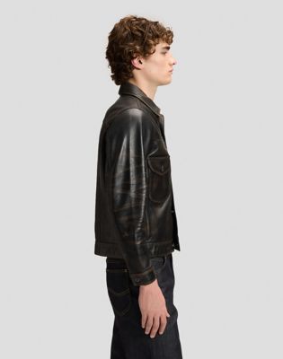 101 Relaxed Lined Cowboy Jacket in Chocolate Noir