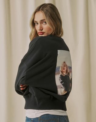 Lee X Marilyn Monroe Crew Sweatshirt in Black Beauty