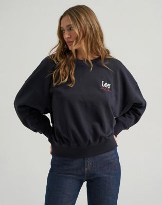 Lee X Marilyn Monroe Crew Sweatshirt in Black Beauty