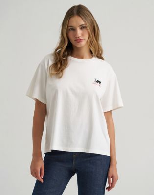 Lee X Marilyn Monroe Fit Tee in Star White