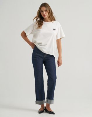 Lee X Marilyn Monroe Fit Tee in Star White