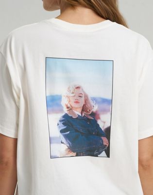 Lee X Marilyn Monroe Fit Tee in Star White