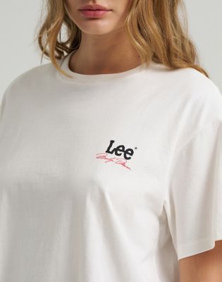 Lee X Marilyn Monroe Fit Tee in Star White