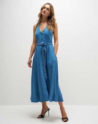 Lee X Marilyn Monroe Halter Dress in Ice Storm