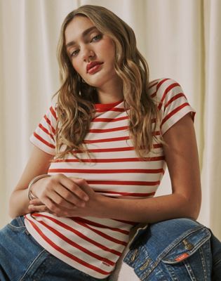 Lee X Marilyn Monroe Baby Tee in Striped