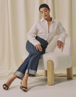 Lee X Marilyn Monroe Boyfriend Shirt in Star White