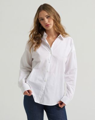 Lee X Marilyn Monroe Boyfriend Shirt in Star White