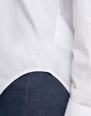 Lee X Marilyn Monroe Boyfriend Shirt in Star White