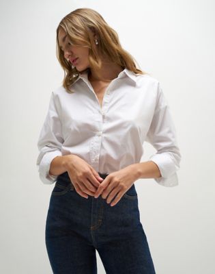 Lee X Marilyn Monroe Boyfriend Shirt in Star White