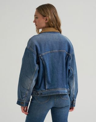Lee X Marilyn Monroe Storm Rider Jacket in Mid Wash