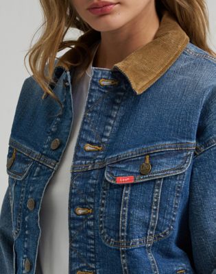 Lee X Marilyn Monroe Storm Rider Jacket in Mid Wash