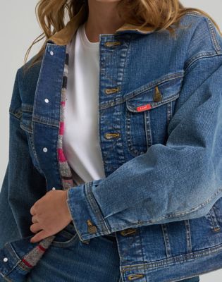 Lee X Marilyn Monroe Storm Rider Jacket in Mid Wash