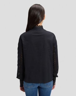 Regular Bohemian Blouse in Black