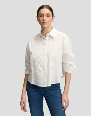 Regular Cuffed Shirt in Ecru