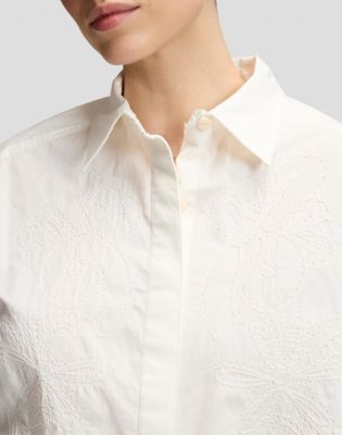 Regular Cuffed Shirt in Ecru