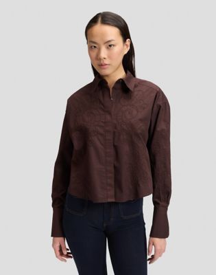 Regular Cuffed Shirt in Chocolate Torte