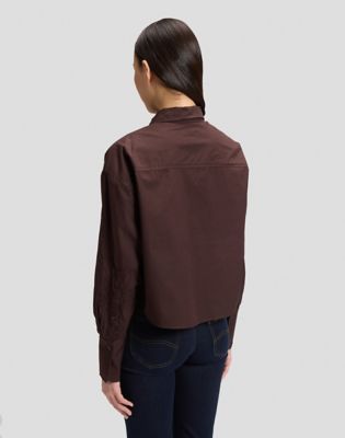 Regular Cuffed Shirt in Chocolate Torte
