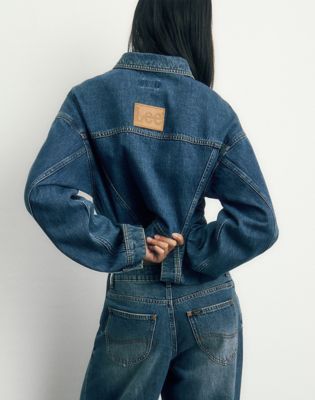 Knotted Denim Jacket in Dark Shade