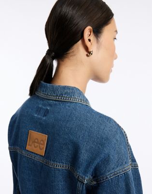 Knotted Denim Jacket in Dark Shade