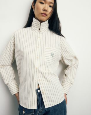 Long Sleeve Shirt in Off White