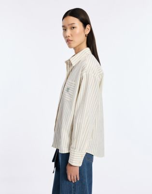 Long Sleeve Shirt in Off White