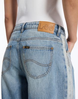 Two Toned Slouchy Jean in Light Shade