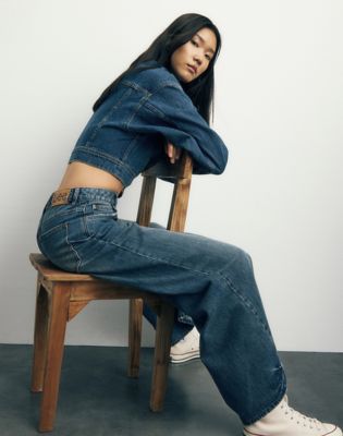 Extra Wide Jean in Mid Shade