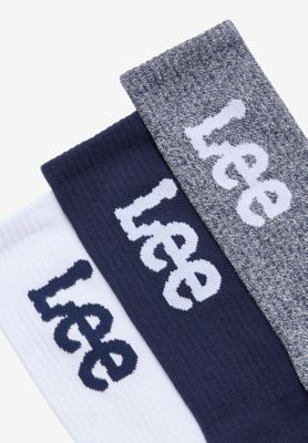 3-Pack Sports Socks in Indigo, Ecru & Grey