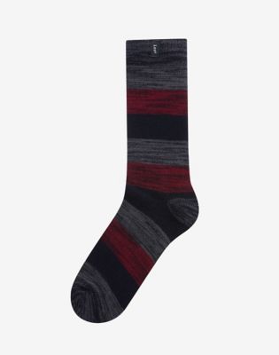 2-Pack Boot Socks in Cobalt & Violet Stripes