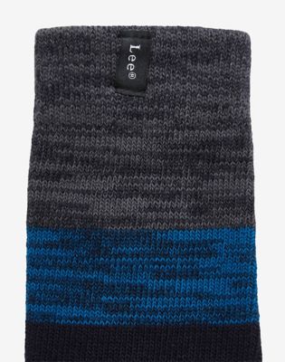 2-Pack Boot Socks in Cobalt & Violet Stripes