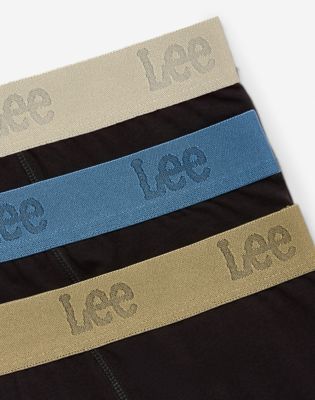 3-Pack Trunks in Black Blue Aloe Stone