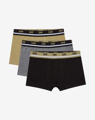 3-Pack Trunks in Black Charcoal Aloe