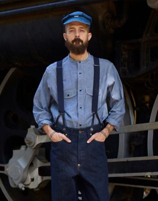 Lee x Nigel Cabourn Work Shirt in Raw Denim