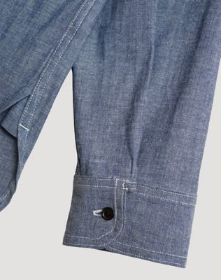 Lee x Nigel Cabourn Work Shirt in Raw Denim